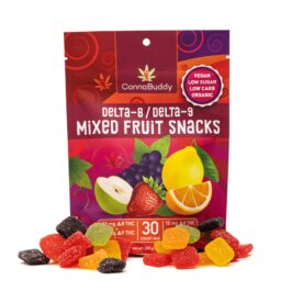 CannaBuddy Delta 8 / Delta 9 Mixed Fruit Snacks (450 mg Total Delta 8 THC + 450 mg Total Delta 9 THC)