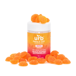 Urb Delta 9 THC Gummies – Peach Mango Watermelon (350 mg Total Delta 9 THC)
